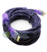 金佳佰业紫色HDMI高清液晶显示线（15米）产品解析 长距离高清传输的可靠选择